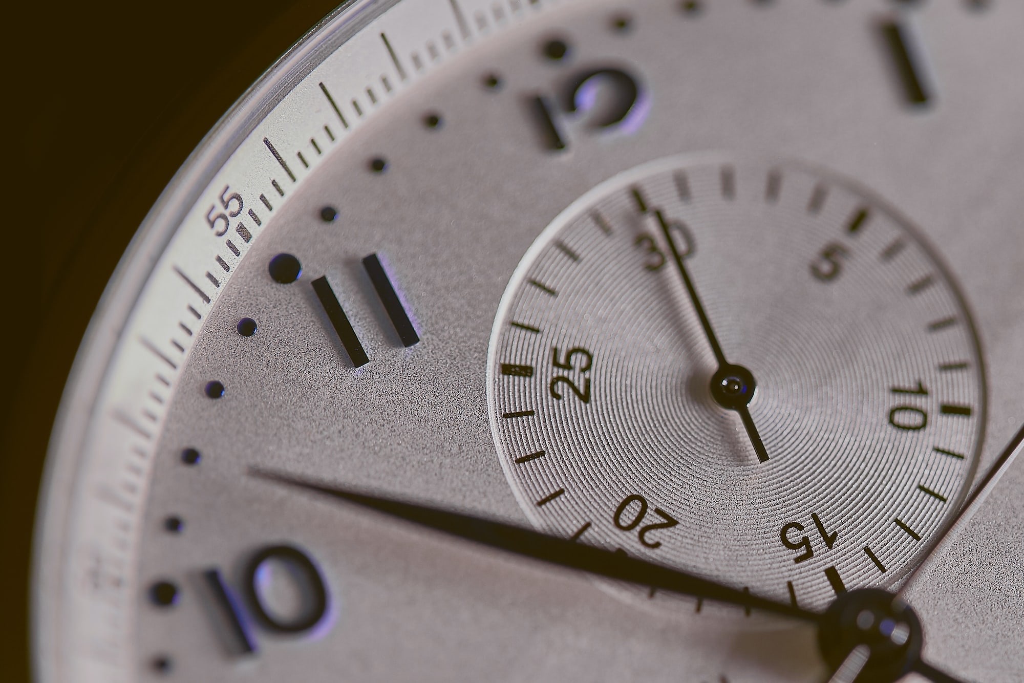 A clock showing the time
